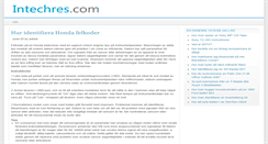 Desktop Screenshot of intechres.com